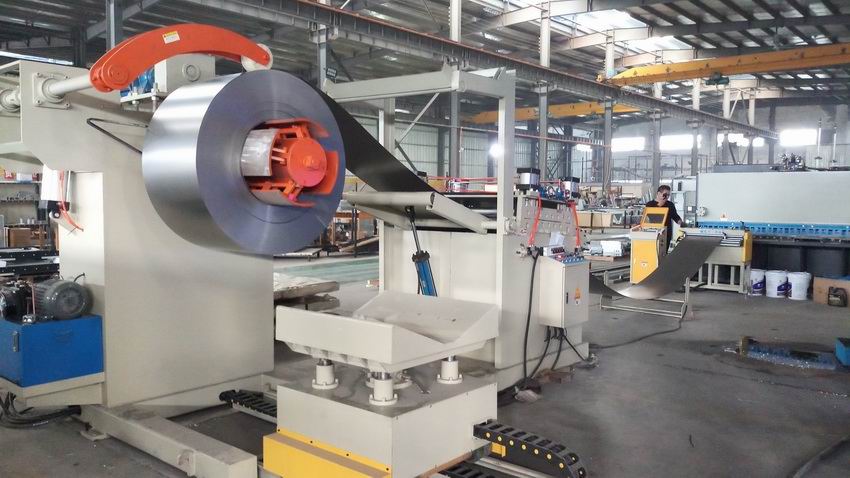 2-in-1 feeding and leveling machine, 2-in-1 feeding machine, unwinding and leveling machine, automatic unwinding and leveling machine, unwinding and leveling machine